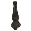 Yoga Lady, salamba sarvangasana, shoulder stand, H 80 cm, black antique