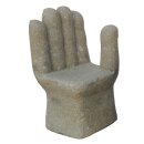 Stone seat "abstract hand", right side, hand...