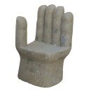 Stone seat "abstract hand", left side, hand...