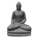 Sitting Buddha &quot;earth&quot;, H 150 cm, black antique