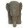 Elephant with elaborate carving, L 100 cm, stone figure, hand carved from lavastone, garden deco, frost-proof