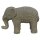 Elefant mit aufwendiger Verzierung, L 100 cm, Steinmetzarbeit aus Basanit
