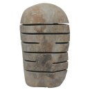Stone lantern with slits, H 60 - 65 cm, hand carved from riverstone