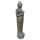 XL standing Buddha statue "greeting", 158 cm, stone figure, garden deco, black antique, frost-proof