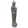 XL standing Buddha statue "greeting", 158 cm, stone figure, garden deco, black antique, frost-proof