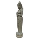 Standing Dewi figure "Chakra" 125 - 150 cm, stone sculpture hand carved from natural stone (basanite)