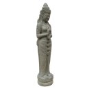 Stehende Dewi-Figur &quot;Chakra&quot;, 125 - 150 cm, Steinfigur, Steinmetzarbeit aus Naturstein (Basanit), Garten-Deko, frostfest
