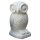 Stone owl, H 50 cm, white finishing