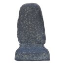 Moai-Statue, Osterinsel-Kopf, 20 cm, Steinfigur, Garten-Deko, schwarz antik, frostfest